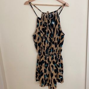 NWOT SHEIN animal print sleeveless romper